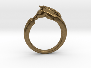 Horse Ring in Natural Bronze