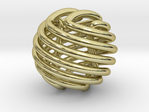 Figure-8 knot sphere in 18k Gold