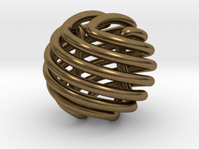 Figure-8 knot sphere in Natural Bronze
