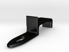 The Deluxe WAW Modified Thumb Rest for Saxophone in Matte Black Steel