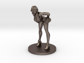 Cheerleader #3 for Slaughterball in Polished Bronzed Silver Steel