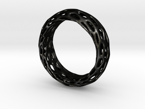 Trous Ring S9 in Matte Black Steel