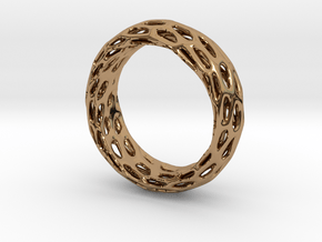 Trous Ring S9 in Polished Brass