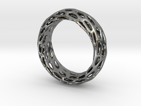 Trous Ring S9 in Fine Detail Polished Silver