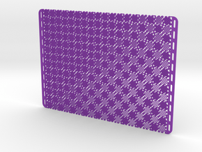 Mesostructure Fabric Sample (Square) in Purple Processed Versatile Plastic