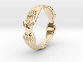 The Lady from the Sea bangle  in 14K Yellow Gold