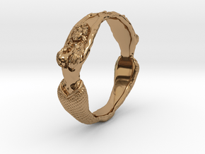 The Lady from the Sea bangle  in Polished Brass
