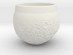 "Moon Shot" Espresso Cup in White Natural Versatile Plastic