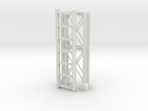 'S Scale' - Pipe Bridge in White Natural Versatile Plastic