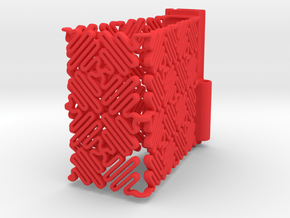 Ruff Style 1 (One Segment) in Red Processed Versatile Plastic
