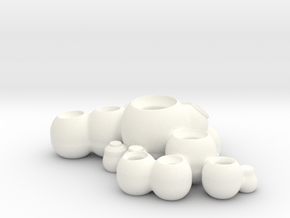 UsefulPots1 in White Processed Versatile Plastic