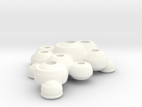 Useful Pots 2 in White Processed Versatile Plastic