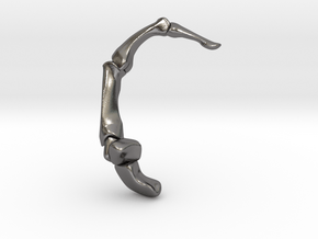 Thumb Bones - Bent - Medium in Polished Nickel Steel