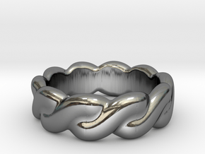 Love Affair 14 -  Italian Size 14 in Fine Detail Polished Silver