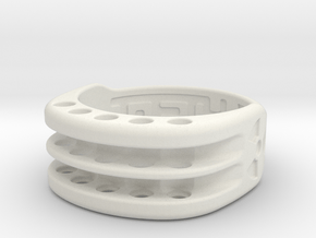 US9 Ring XI: Tritium in White Natural Versatile Plastic