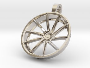 Vossen CVT Flat KeyChain 35mm  in Rhodium Plated Brass