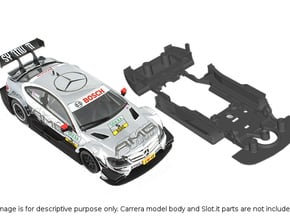S03-ST2 Chassis for Carrera Merc. DTM STD/STD in White Natural Versatile Plastic