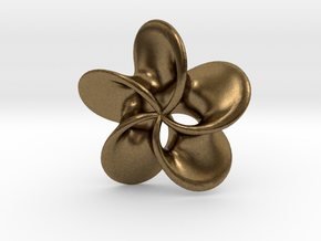 Scherk minimal surface "Rose" in Natural Bronze