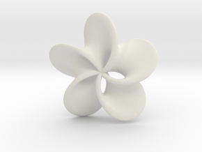 Scherk minimal surface "Rose" in White Natural Versatile Plastic