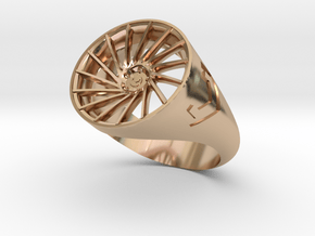 Vossen VPS304 Ring Size10 in 14k Rose Gold Plated Brass