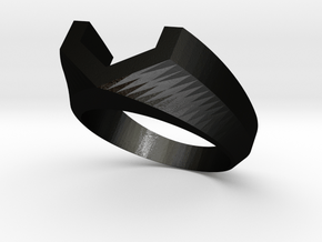 Vossen Ring Size8 in Matte Black Steel
