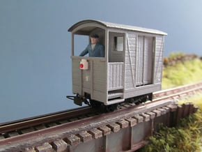 009 G.V.R. Brake Van  in White Processed Versatile Plastic