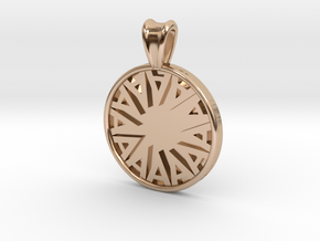 Ambit Energy Pendant in 14k Rose Gold Plated Brass