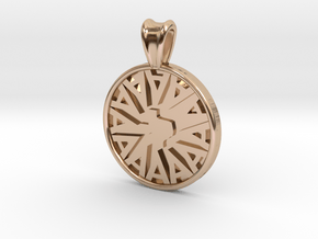 Ambit Energy Tx Pendant in 14k Rose Gold Plated Brass