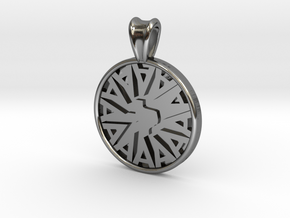 Ambit Energy Tx Pendant in Fine Detail Polished Silver