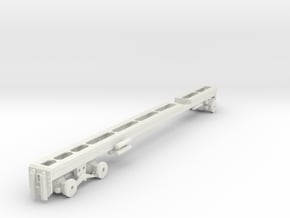 1/50th long Oilfield bed heavy truck frame in White Natural Versatile Plastic