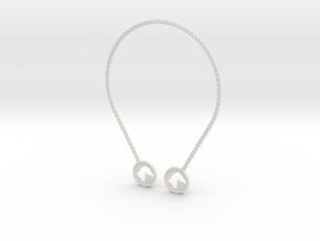 Branded Torc Style 1 in White Natural Versatile Plastic