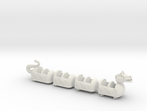 dragon coaster in White Natural Versatile Plastic