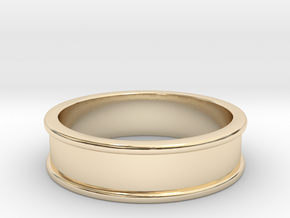 Customizable Ring in 14k Gold Plated Brass