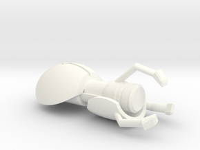 Portal Gun in White Processed Versatile Plastic