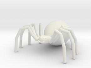 Spider in White Natural Versatile Plastic