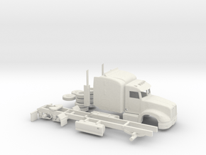 1/64 Peterbilt 386 With Skirts in White Natural Versatile Plastic
