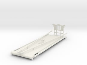 1/50th Heavy Oilfield Gin Pole Truck Bed in White Natural Versatile Plastic