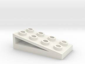 2x4 Ramp in White Natural Versatile Plastic