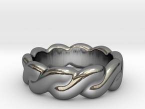 Love Affair 18 -  Italian Size 18 in Fine Detail Polished Silver