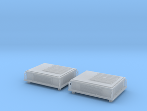 Rooftop-Mounted Air Conditioner Units in Smoothest Fine Detail Plastic