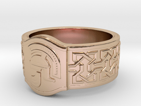 Romulus RingS12  in 14k Rose Gold Plated Brass
