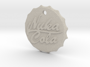 Nuka Cola Cap Pendant in Natural Sandstone