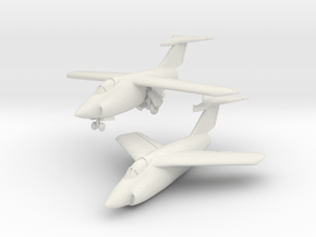 Grumman XF10F Jaguar (2 airplanes set) 1/285 6mm in White Natural Versatile Plastic