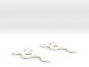 Dopamine Earrings in White Processed Versatile Plastic