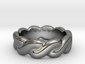 Love Affair 24 - Italian Size 24 in Fine Detail Polished Silver