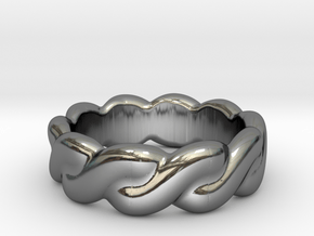 Love Affair 27 - Italian Size 27 in Fine Detail Polished Silver