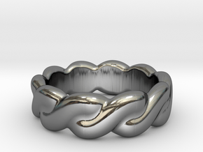 Love Affair 30 - Italian Size 30 in Fine Detail Polished Silver