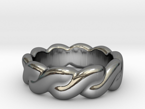 Love Affair 32 - Italian Size 32 in Fine Detail Polished Silver
