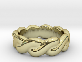 Love Affair 33 - Italian Size 33 in 18k Gold Plated Brass