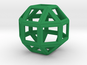 da Vinci's rhombicuboctahedron in Green Processed Versatile Plastic